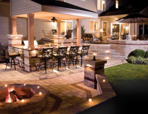 BrusselsDimensional patio stone on amazing outdoor patio