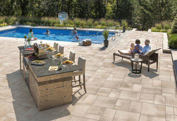 brick pool deck