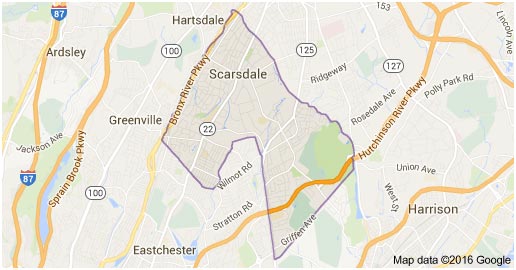 Scarsdale NY Map