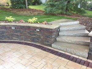 stone steps and walkway