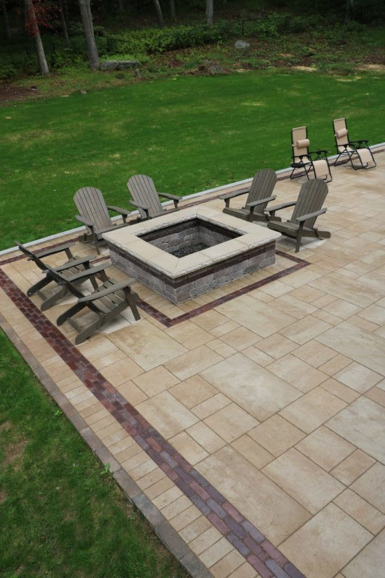 Patio, Steps and Fire Pit Installation11